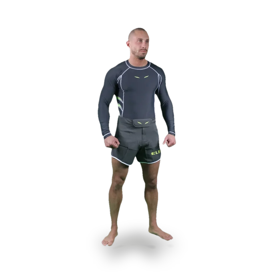 Rashguard Elion manches longues, gris