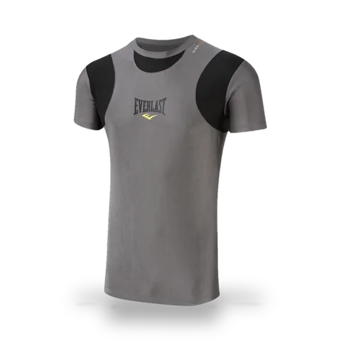 Rashguard Everlast manches courtes, gris et noir