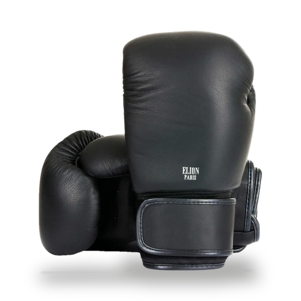 Gants de boxe Elion, noir mat