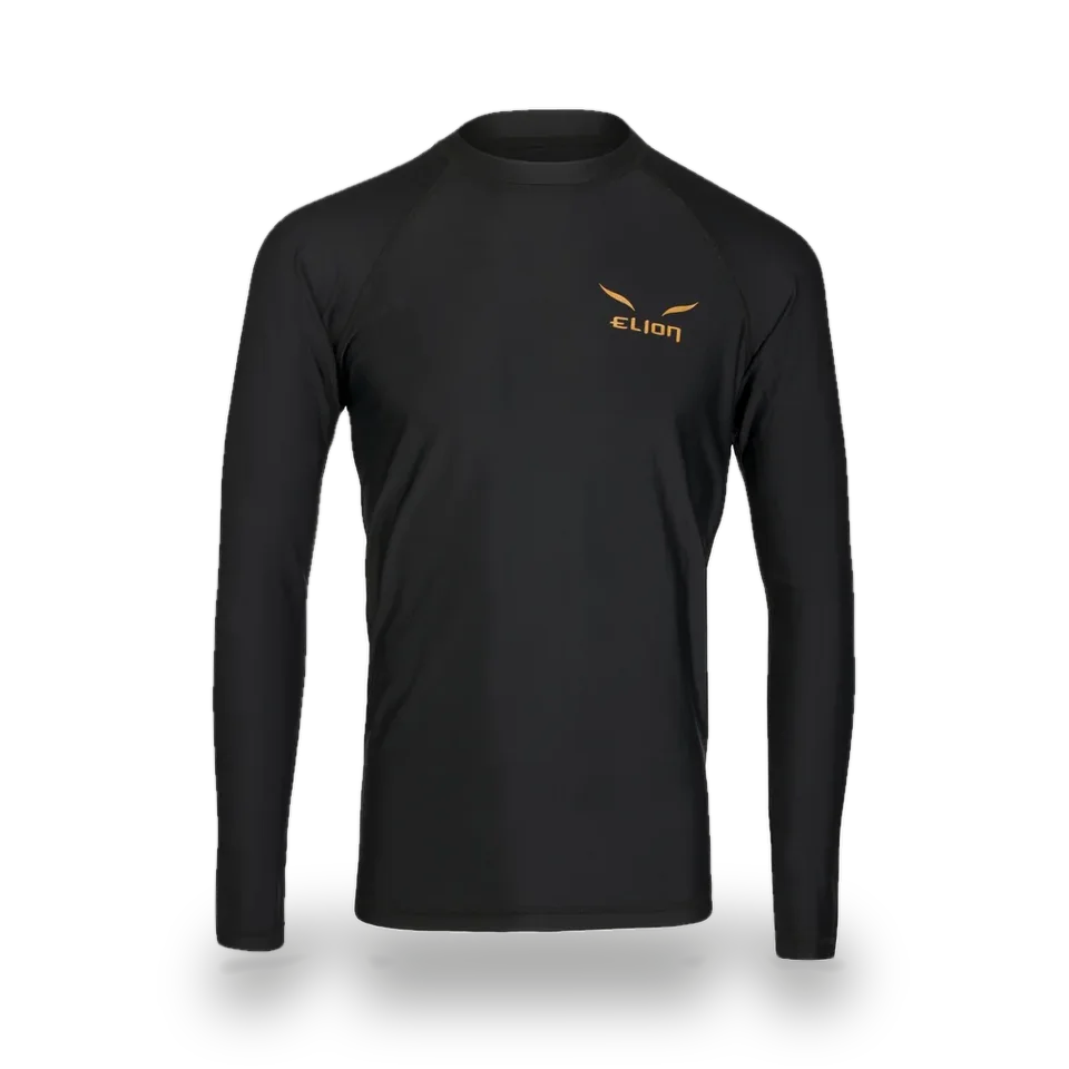 Rashguard Elion Monochrome manches longues, noir