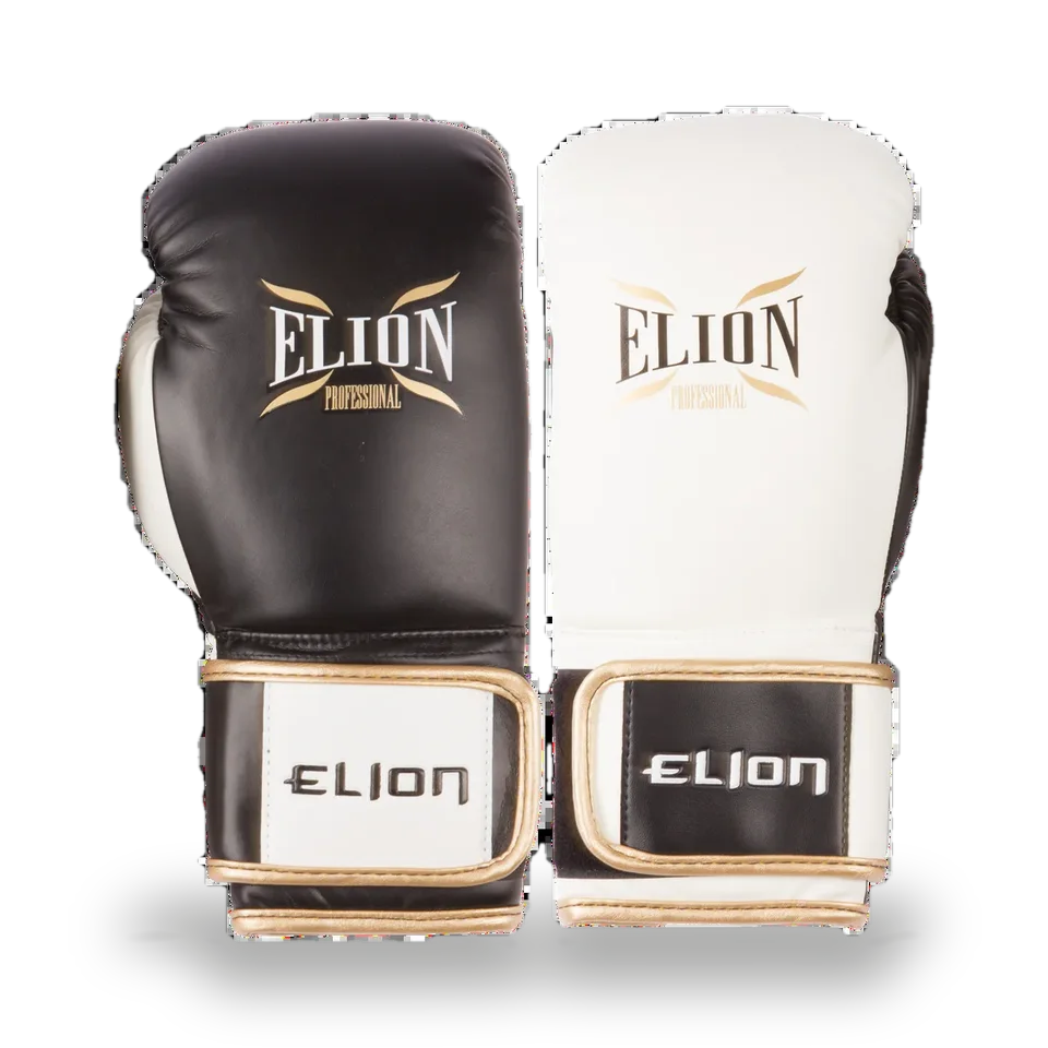 Gants de boxe Elion Audace, noir et blanc