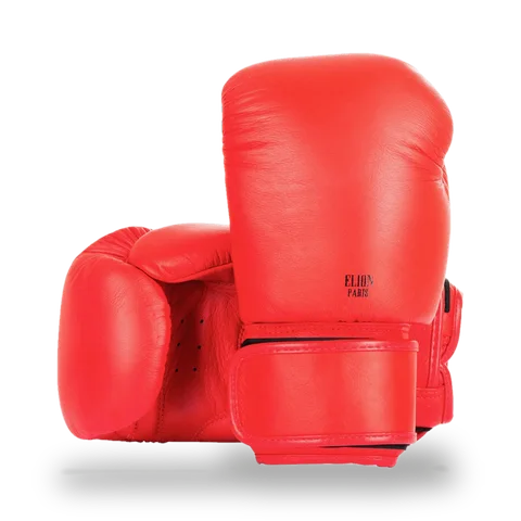 Gants de boxe Elion, rouge mat