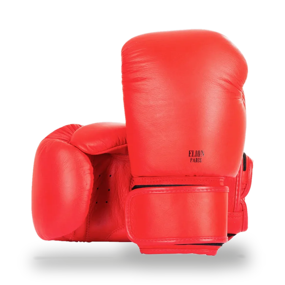 Gants de boxe Elion, rouge mat