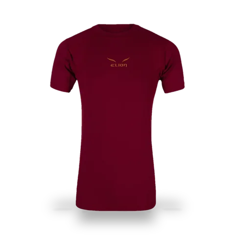 Rashguard Elion Monochrome manches courtes, bordeaux