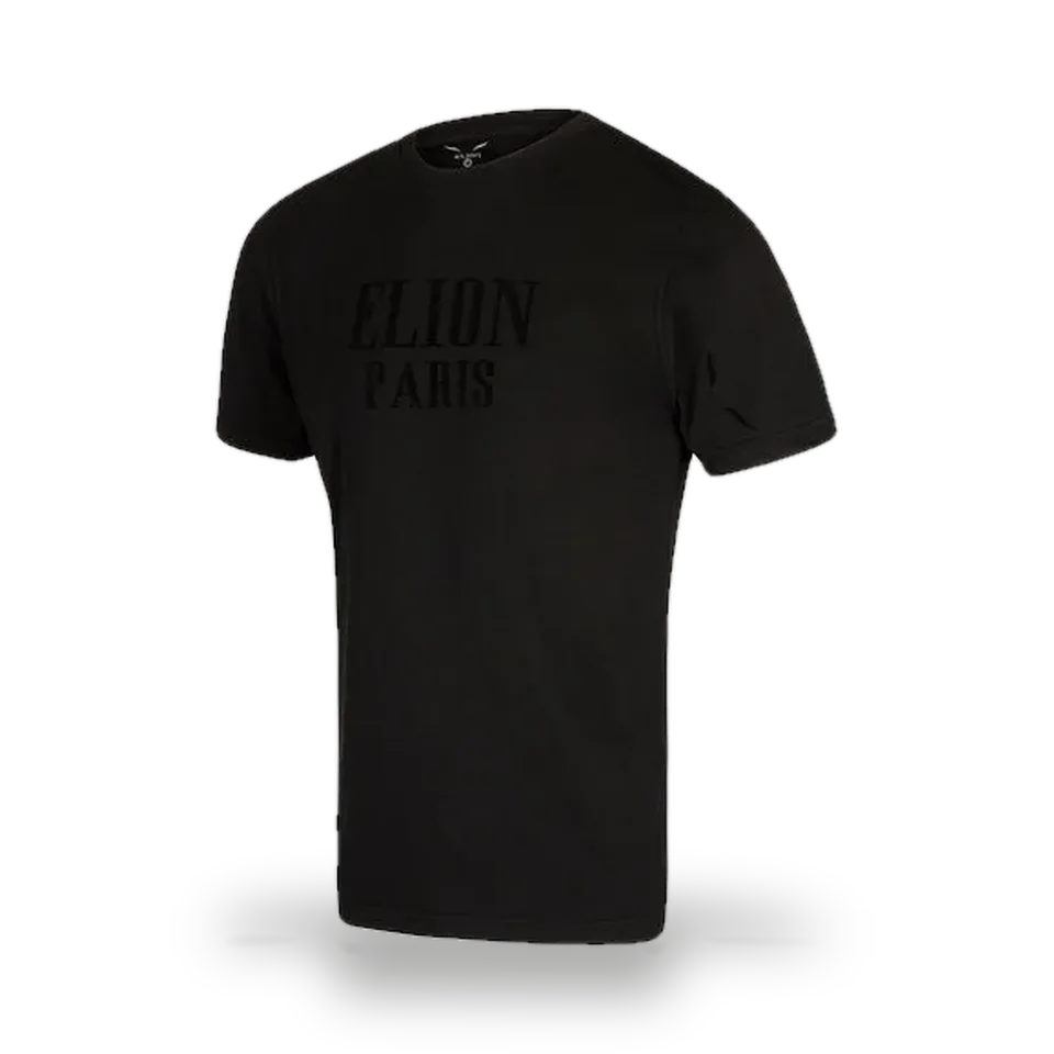 T-shirt Elion Velour, noir