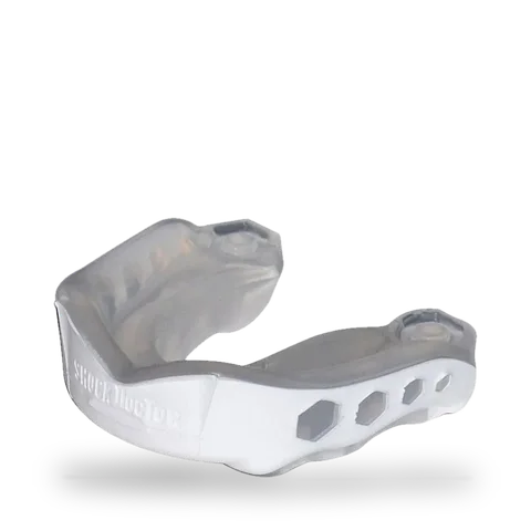Protège-dents Shock Doctor Gel Max, transparent et blanc