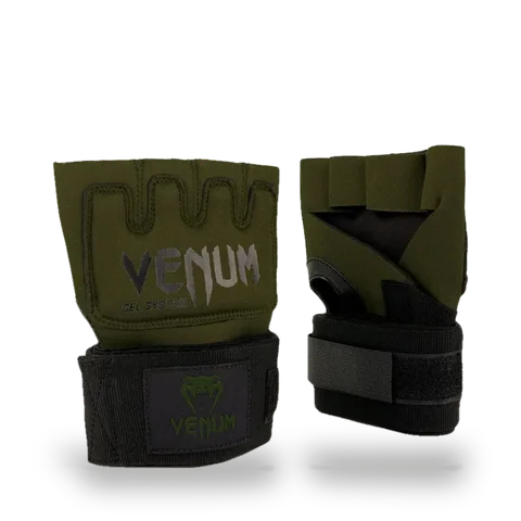 Sous-gants Venum Kontact, gel kaki et noir