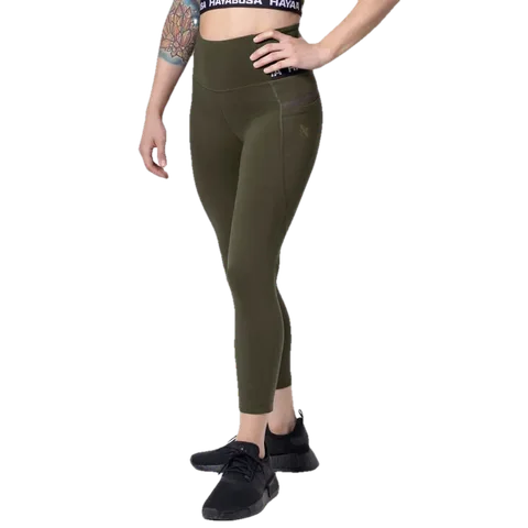 Legging Hayabusa 3 4 Taille Haute, olive